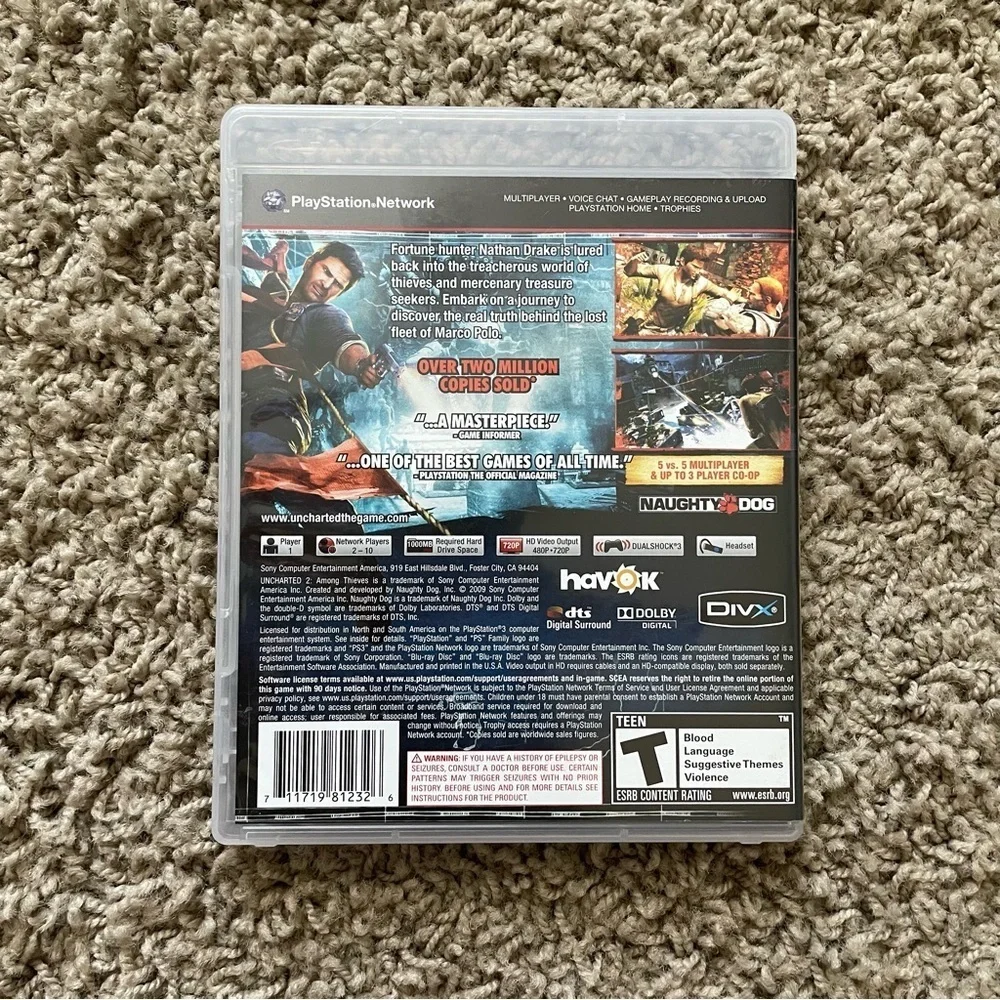 PS3 Uncharted 2 Among Thieves video game